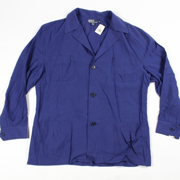 New Polo Ralph Lauren Silk Cubavera Suit Jacket XL - Picture 1 of 7
